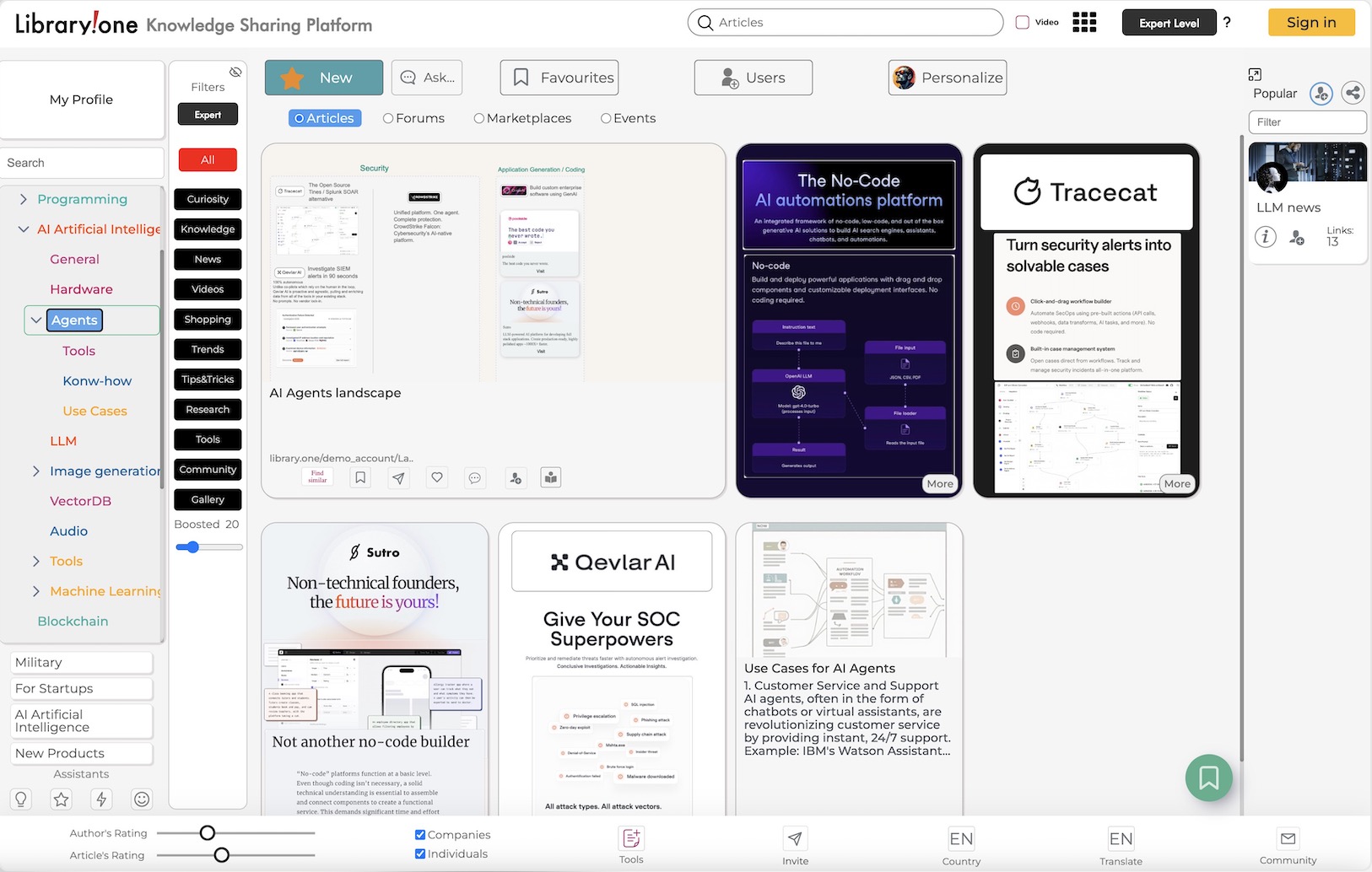 Automation tools category on Library.one