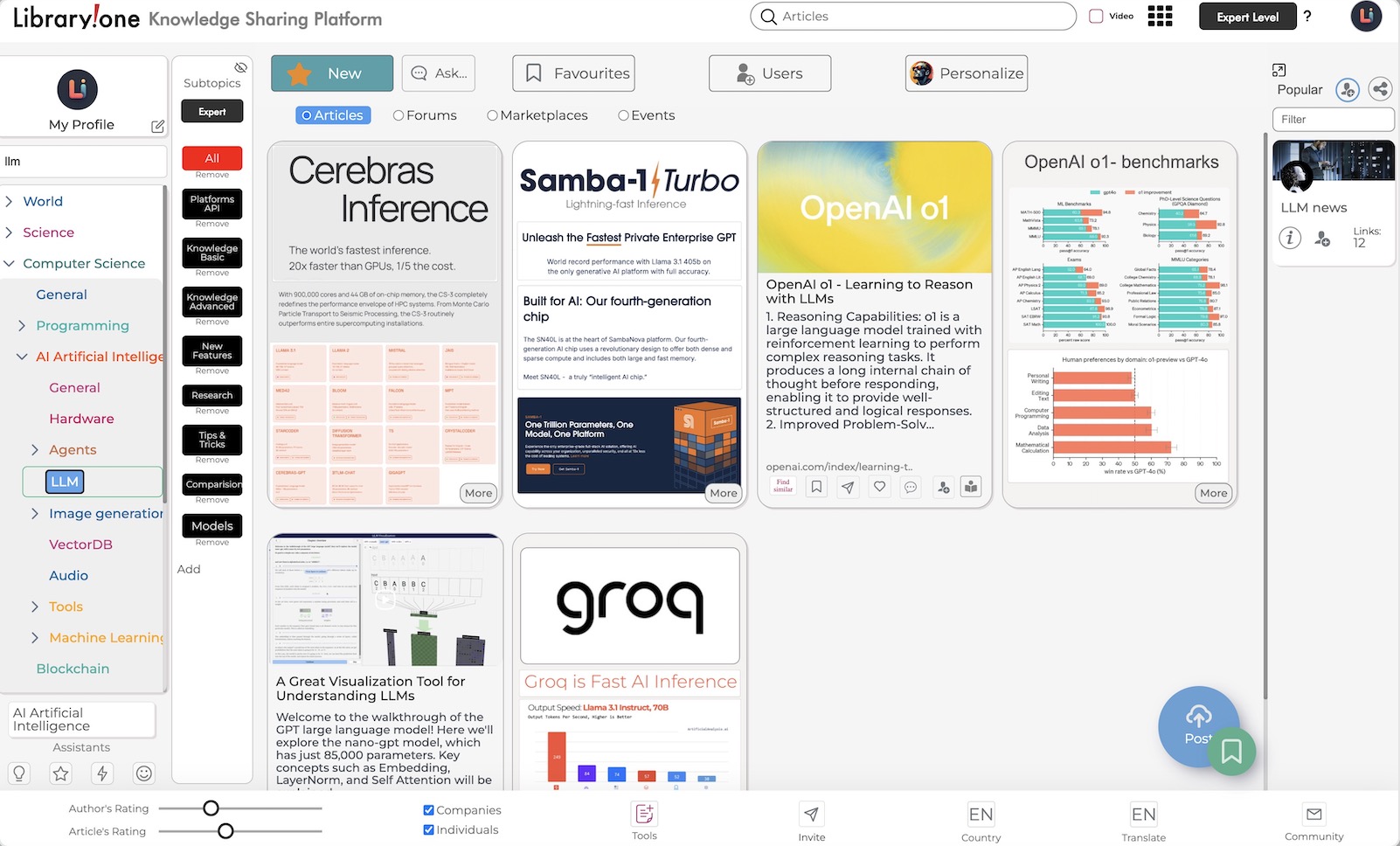 Research category on Library.one